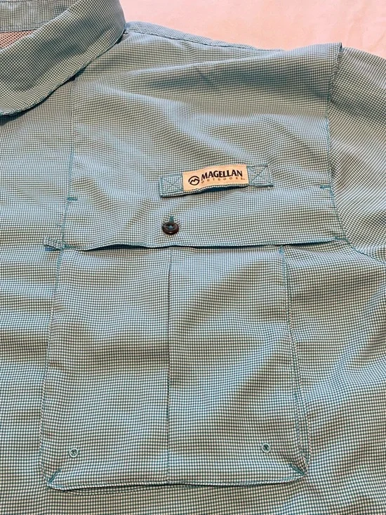 Magellan Outdoors Men’s 4XL Relaxed Fit Fish Gear Lightweight Long Sleeve Shirt - Picture 4 of 16